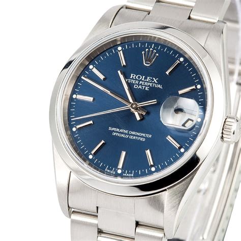 rolex oyster perpetual date 15200 blue dial arabic|rolex date ref 15200 review.